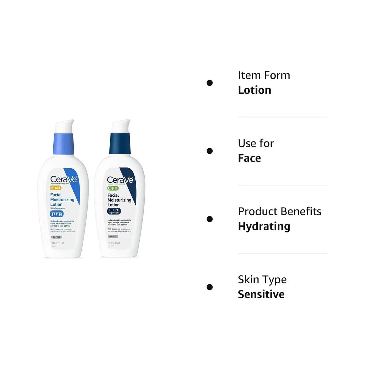 CeraVe AM & PM Facial Moisturising Lotion Duo Set