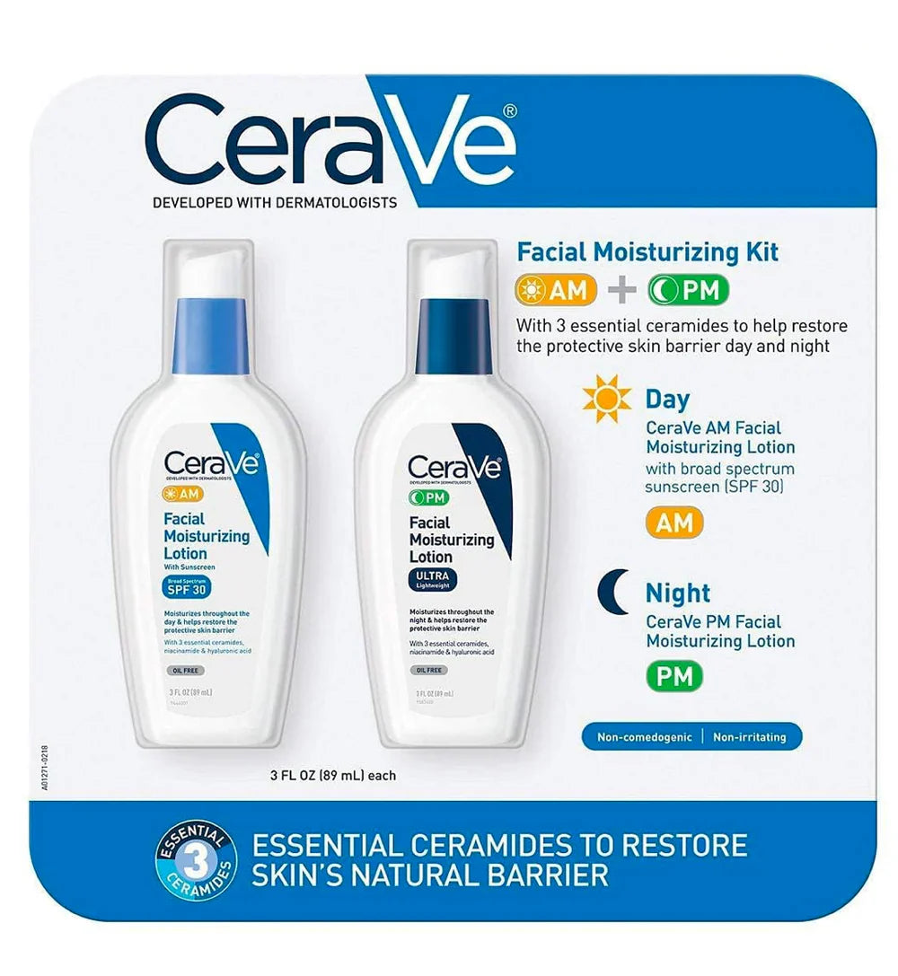 CeraVe AM & PM Facial Moisturising Lotion Duo Set