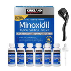 Kirkland Minoxidil 5% Hair Regrowth & Derma Roller Kit